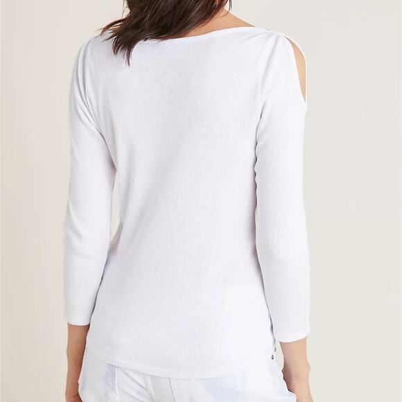 Anthropologie Jane Ribbed Long Sleeve Top - Picture 3 of 10